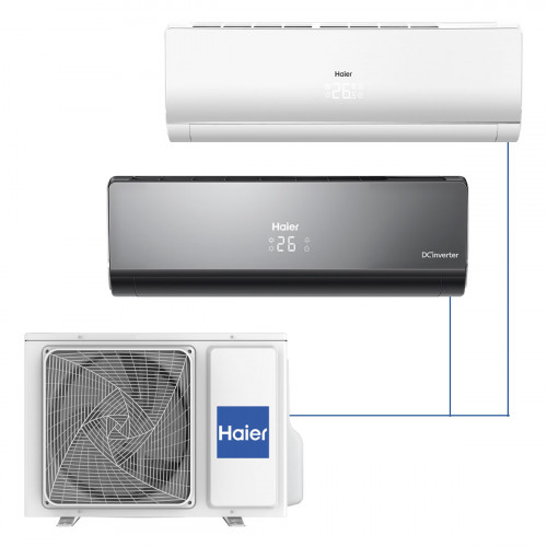 Мульти сплит-система HAIER 2U40S2SM1FA (1шт) / AS25S2SF2FA-W/G/B (2шт) Inverter