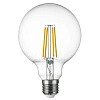 лампа светодиодная филаментная lightstar led filament e27 8w 4000k груша прозрачная 933104 