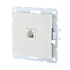 розетка компьютерная rj-45 lk studio lk60 кат.5е белый 866104-1 