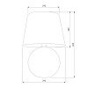 Настольная лампа TK Lighting 5591 Santana Ecru купить настольная лампа tk lighting 5591 santana ecru