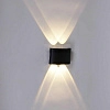 уличный настенный светодиодный светильник reluce 86832-9.2-004kt led4*1w bk 