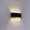 уличный настенный светодиодный светильник reluce 86834-9.2-008kt led8*1w bk 
