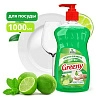 средство для мытья посуды &quot;greeny&quot; premium &quot;лайм и мята&quot; с дозатором 1000 мл. clean&amp;green cg8140 