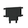 коннектор t-образный italline kreator it09-9030 black 