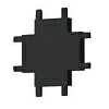 коннектор x-образный italline kreator it09-9031 black 
